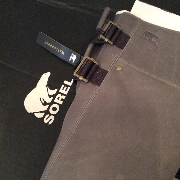 🆕 SOREL gray leather slim pack tall boots- 5.5 - Picture 6 of 7